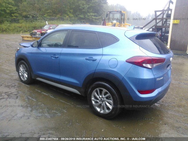 KM8J3CA47JU718553 - 2018 HYUNDAI TUCSON BLUE photo 3