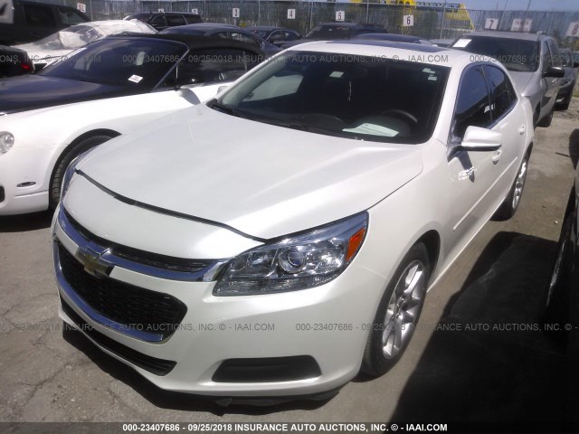 1G11C5SL2FF272564 - 2015 CHEVROLET MALIBU 1LT თეთრი ფოტო 2