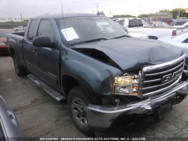 1GTR1VEA1CZ186747 - 2012 GMC SIERRA C1500 SLE BLUE photo 1