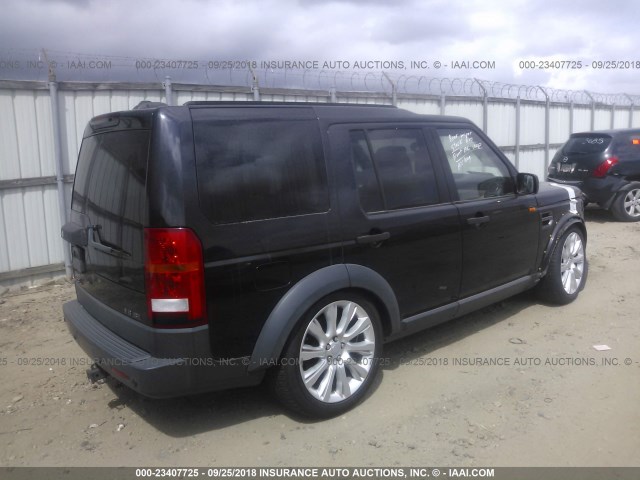 SALAE25436A400319 - 2006 LAND ROVER LR3 SE BLACK photo 4