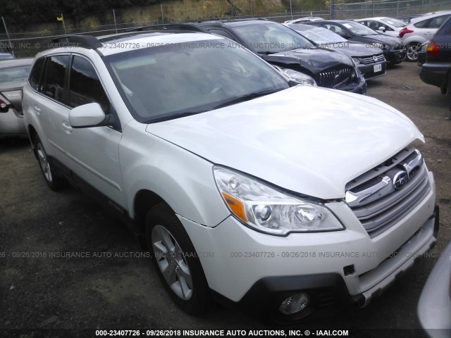 4S4BRDNCXE2297973 - 2014 SUBARU OUTBACK 3.6R LIMITED WHITE photo 1