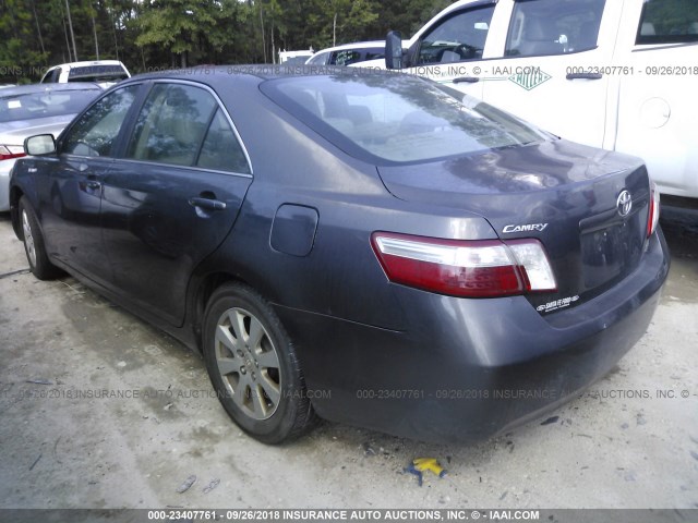 4T1BB46K97U014738 - 2007 TOYOTA CAMRY NEW GENERAT HYBRID SILVER photo 3