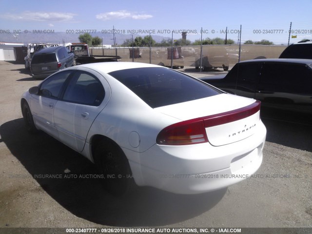 2B3HD46R41H534430 - 2001 DODGE INTREPID SE WHITE photo 3