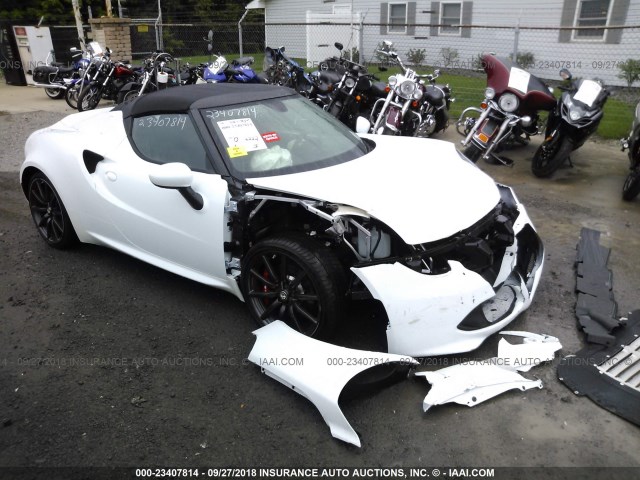 ZARBAAB46GM171632 - 2016 ALFA ROMEO 4C SPIDER WHITE photo 1