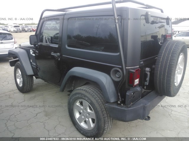 1C4AJWAG1DL665462 - 2013 JEEP WRANGLER SPORT BROWN photo 3