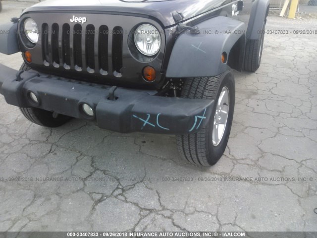 1C4AJWAG1DL665462 - 2013 JEEP WRANGLER SPORT Qəhvəyi foto 6