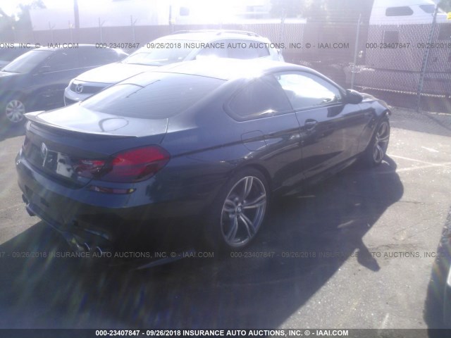 WBSLX9C56DD159911 - 2013 BMW M6 BLACK photo 4