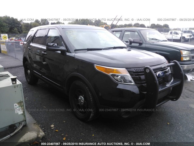 1FM5K8ARXDGC87092 - 2013 FORD EXPLORER POLICE INTERCEPTOR BLACK photo 1