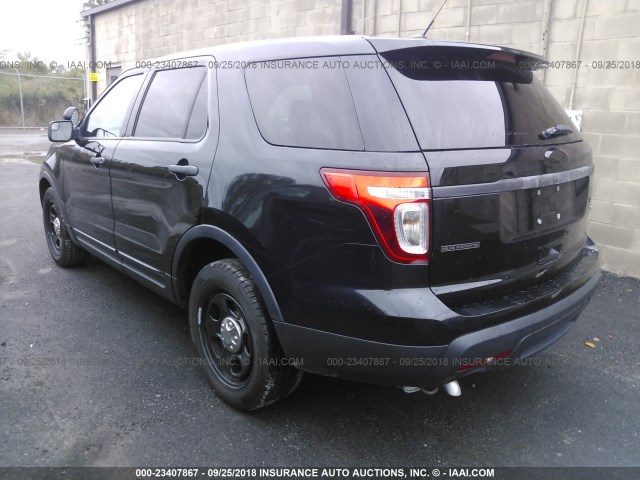 1FM5K8ARXDGC87092 - 2013 FORD EXPLORER POLICE INTERCEPTOR BLACK photo 3