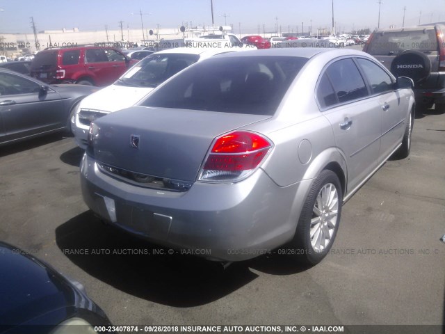 1G8ZV57707F209765 - 2007 SATURN AURA XR SILVER photo 4