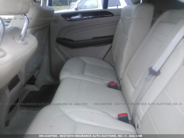 4JGDA5HB8CA027619 - 2012 MERCEDES-BENZ ML 350 4MATIC WHITE photo 8