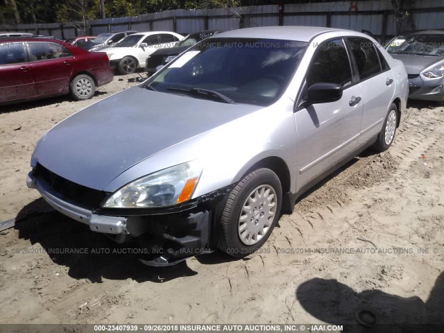 1HGCM56116A011415 - 2006 HONDA ACCORD VALUE SILVER photo 2