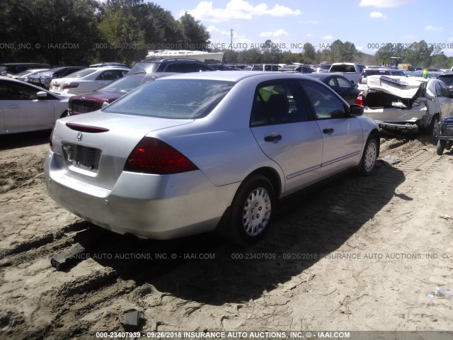 1HGCM56116A011415 - 2006 HONDA ACCORD VALUE SILVER photo 4