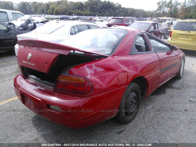 4C3AU52N3YE053646 - 2000 CHRYSLER SEBRING LXI RED photo 4