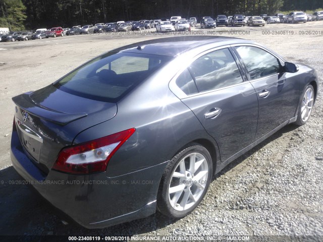 1N4AA51E79C845731 - 2009 NISSAN MAXIMA S/SV GRAY photo 4