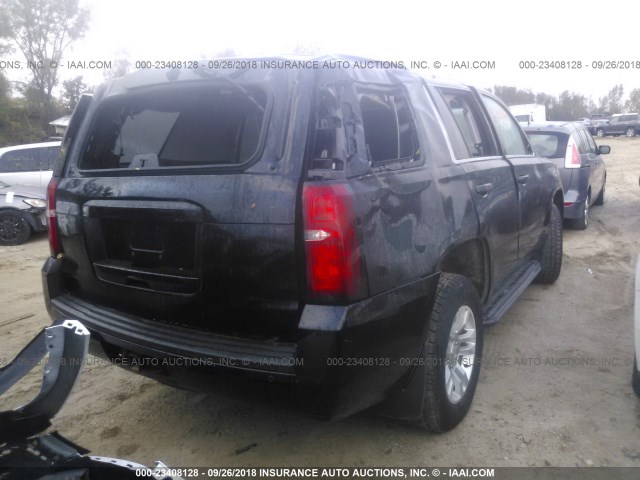 1GNSKFEC8GR377813 - 2016 CHEVROLET TAHOE SPECIAL BLACK photo 4