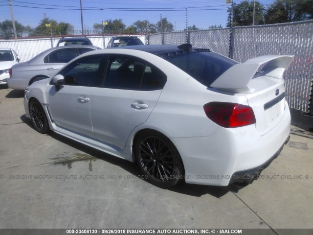 JF1VA2L66F9805834 - 2015 SUBARU WRX STI WHITE photo 3