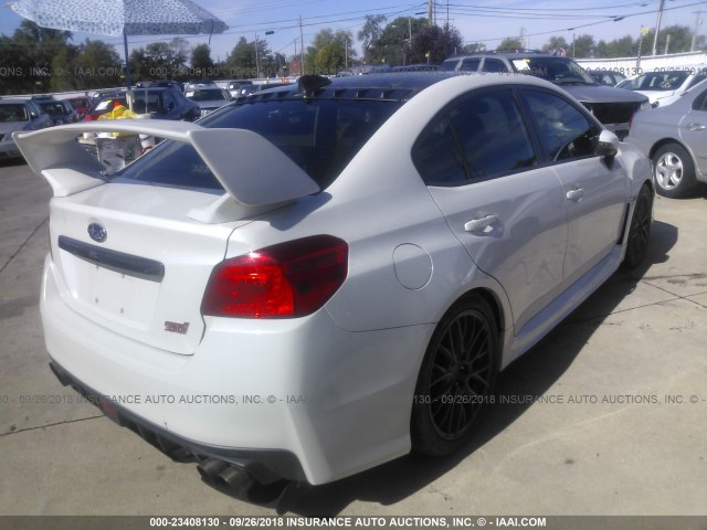 JF1VA2L66F9805834 - 2015 SUBARU WRX STI WHITE photo 4