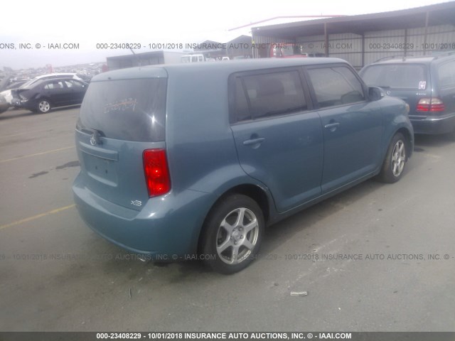 JTLKE50E481007448 - 2008 TOYOTA SCION XB Көк фото 4