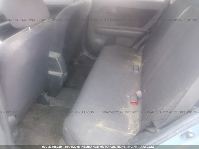 JTLKE50E481007448 - 2008 TOYOTA SCION XB Көк фото 8