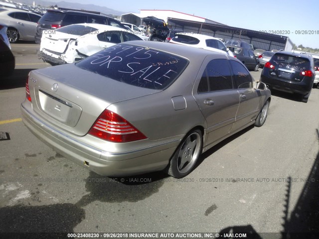 WDBNG70J26A473970 - 2006 MERCEDES-BENZ S 430 GOLD photo 4