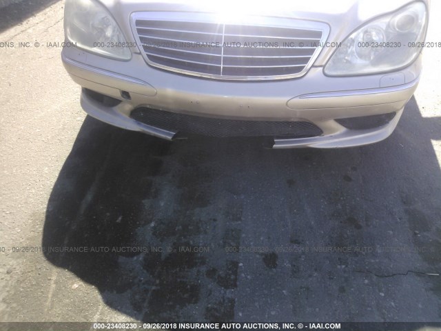 WDBNG70J26A473970 - 2006 MERCEDES-BENZ S 430 GOLD photo 6