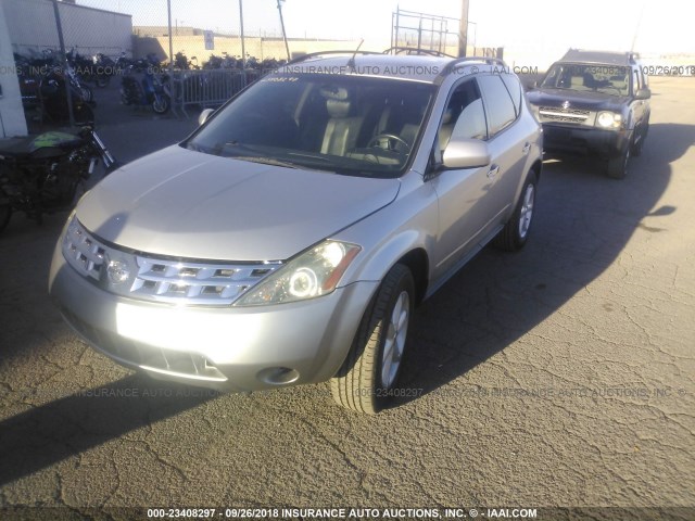 JN8AZ08W53W203913 - 2003 NISSAN MURANO SL/SE SILVER photo 2