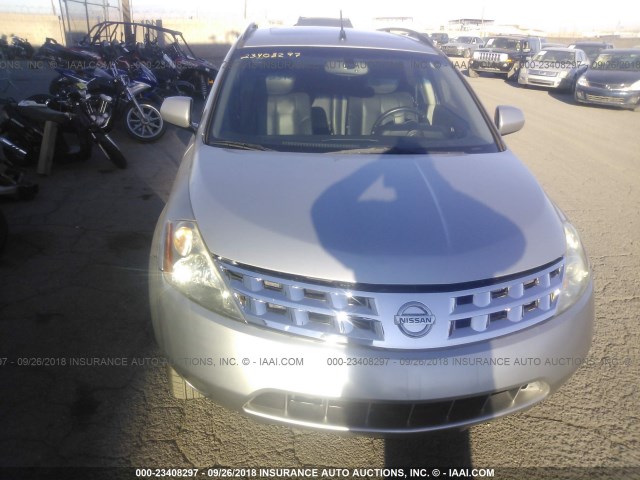 JN8AZ08W53W203913 - 2003 NISSAN MURANO SL/SE SILVER photo 6