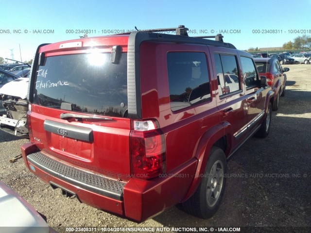1J4RG4GK7AC129557 - 2010 JEEP COMMANDER SPORT Rot Foto 4