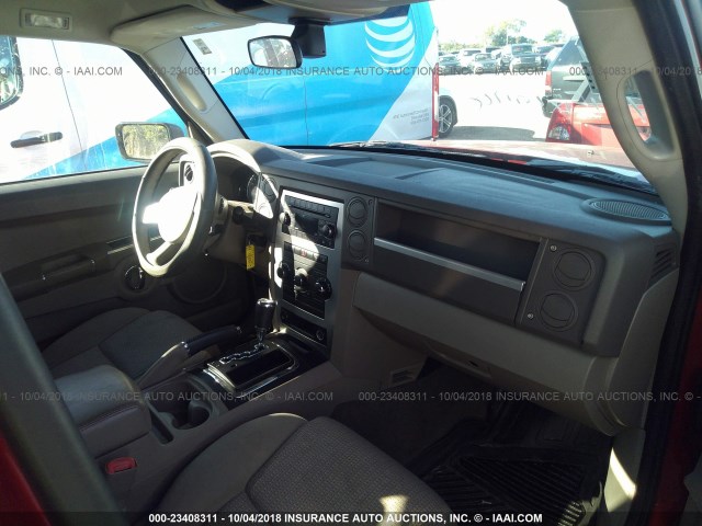 1J4RG4GK7AC129557 - 2010 JEEP COMMANDER SPORT Rot Foto 5