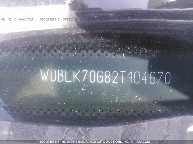 WDBLK70G82T104670 - 2002 MERCEDES-BENZ CLK 430 BLACK photo 9