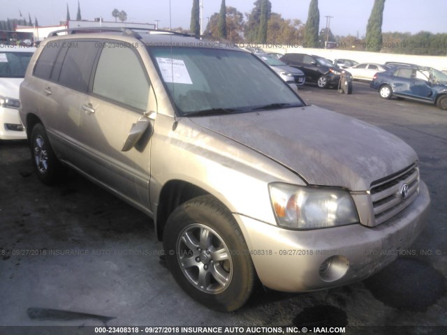 JTEDP21AX50062170 - 2005 TOYOTA HIGHLANDER LIMITED GOLD photo 1