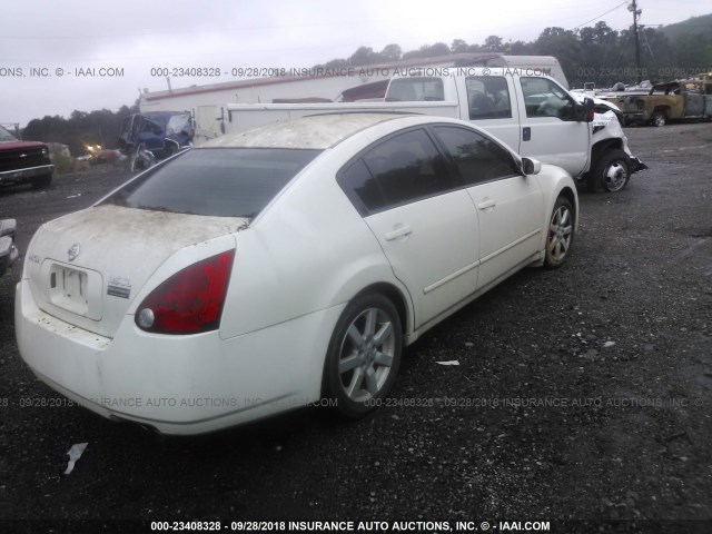 1N4BA41E94C927046 - 2004 NISSAN MAXIMA SE/SL WHITE photo 4