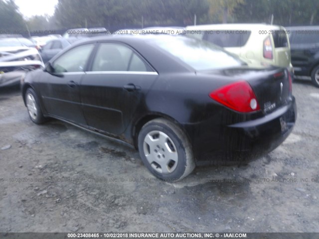 1G2ZF55B864176992 - 2006 PONTIAC G6 SE BLACK photo 3