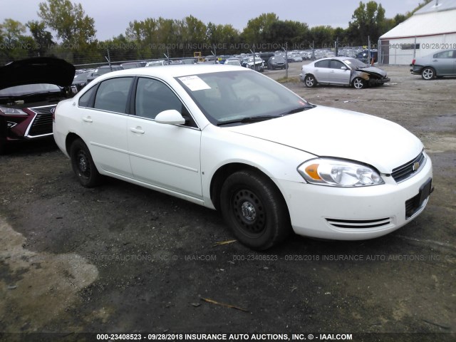 2G1WS551069398255 - 2006 CHEVROLET IMPALA POLICE WHITE photo 1