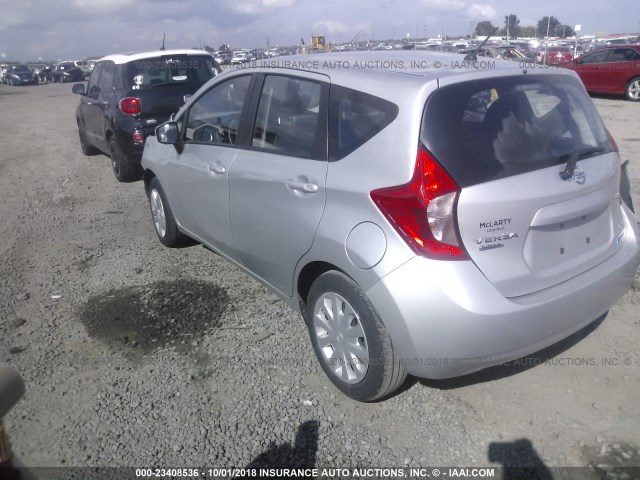 3N1CE2CPXFL422830 - 2015 NISSAN VERSA NOTE S/S PLUS/SV/SL/SR GRAY photo 3