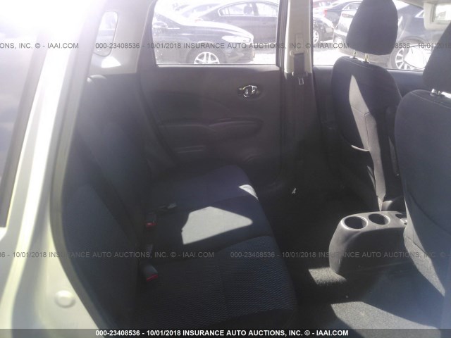 3N1CE2CPXFL422830 - 2015 NISSAN VERSA NOTE S/S PLUS/SV/SL/SR GRAY photo 8