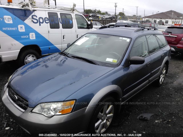 4S4BP61CX67352854 - 2006 SUBARU LEGACY OUTBACK 2.5I BLUE photo 6