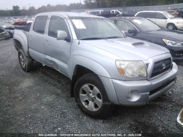 5TELU42N47Z466901 - 2007 TOYOTA TACOMA DOUBLE CAB 银色 照片 1