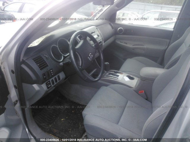 5TELU42N47Z466901 - 2007 TOYOTA TACOMA DOUBLE CAB 银色 照片 5