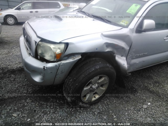 5TELU42N47Z466901 - 2007 TOYOTA TACOMA DOUBLE CAB 银色 照片 6