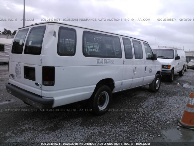 1FBSS31L16DB06475 - 2006 FORD ECONOLINE E350 SUPER DUTY WAGON WHITE photo 4