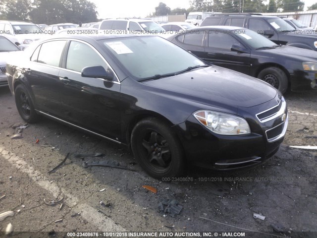 1G1ZC5E05A4101588 - 2010 CHEVROLET MALIBU 1LT BLACK photo 1