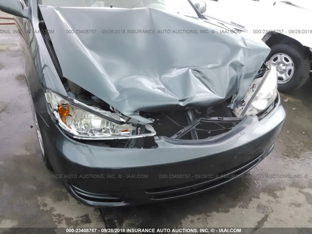 4T1BE32K02U630926 - 2002 TOYOTA CAMRY LE/XLE/SE GREEN photo 6