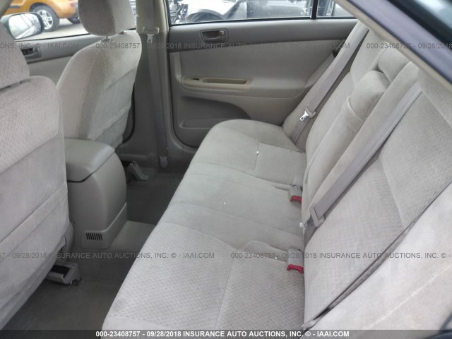 4T1BE32K02U630926 - 2002 TOYOTA CAMRY LE/XLE/SE GREEN photo 8