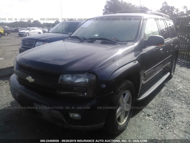 1GNET16P636236426 - 2003 CHEVROLET TRAILBLAZER EXT GRAY photo 2