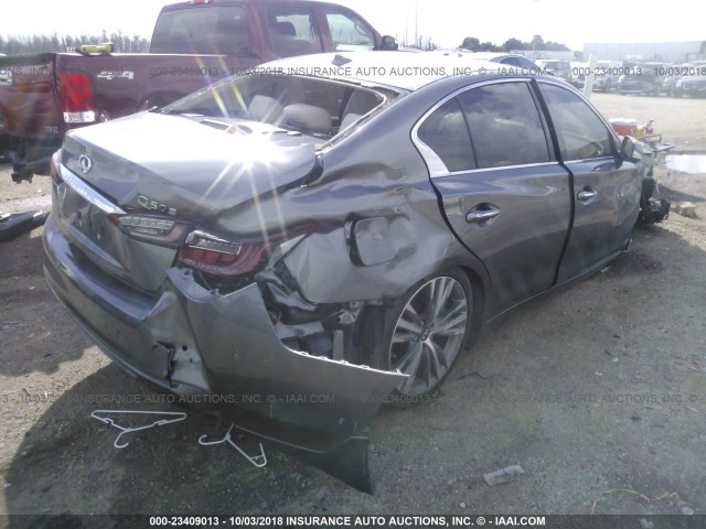 JN1EV7AP8JM366944 - 2018 INFINITI Q50 LUXE/SPORT GRAY photo 4