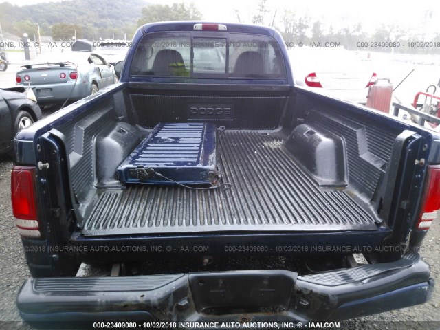 1B7FL36X42S538618 - 2002 DODGE DAKOTA SPORT/RT Dark Blue photo 8