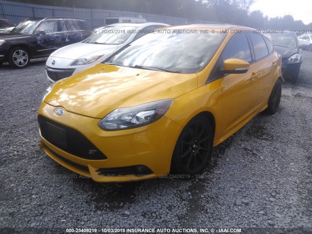 1FADP3L91DL185677 - 2013 FORD FOCUS ST YELLOW photo 2