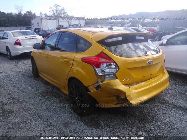 1FADP3L91DL185677 - 2013 FORD FOCUS ST YELLOW photo 3